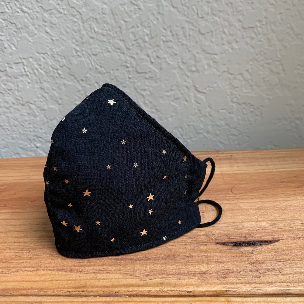 Cute gold star pattern Face mask